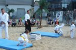 Aikido to japońska sztuka walki stworzona przez mistrza Morihei Ueshiba. Na zdjęciu pierwszy sierpniowy trening przed Galerią Katowicką (fot. mat. organizatora)