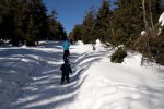 W poszukiwaniu śniegu wybraliśmy się w Beskidy (fot. Agnieszka Mróz/SilesiaDzieci.pl)