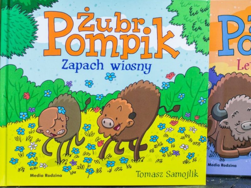 "Żubr Pompik" to seria książek, która doczekała się też wersji animowanej (fot. Ewelina Zielińska)
