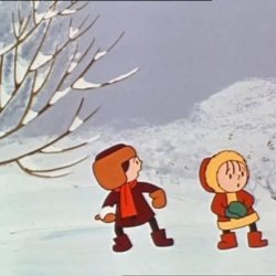 Na dużym ekranie dzieci zobaczą m.in. zimowe przygody Bolka i Lolka (fot. mat. organizatora)
