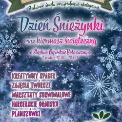 Dzień Śnieżynki połączony z kiermaszem, warsztatami kreatywnymi i pieczeniem kiełbasek odbędzie się 2 grudnia w BOŚ (fot. mat. organizatora)