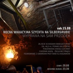 Wakacyjna Szychta to niezwykłe nocne zwiedzanie Kopalni Srebra w Tarnowskich Górach (fot. mat. organizatora)