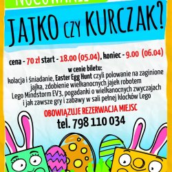 Nocowanie, pełne zabaw wielkanocnych, odbędzie się z 5 na 6 kwietnia (fot. mat. organizatora)