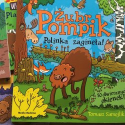 Książka to najnowsza propozycja przygód żubra Pompika (fot. Ewelina Zielińska/SilesiaDzieci.pl)