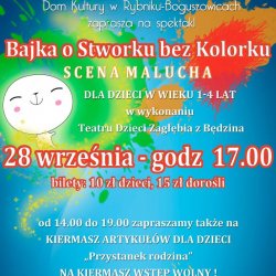 Dom Kultury w Rybniku-Boguszowicach zaprasza na spektakl, kiermasz i kilka innych atrakcji (fot. materiały organizatora)