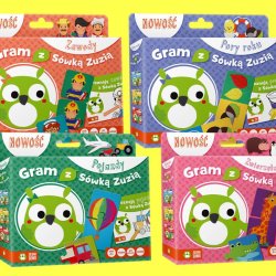 "Gram z Sówką Zuzią" to edukacyjna seria dla dzieci w wieku 2+ (fot. mat. Zielona Sowa)