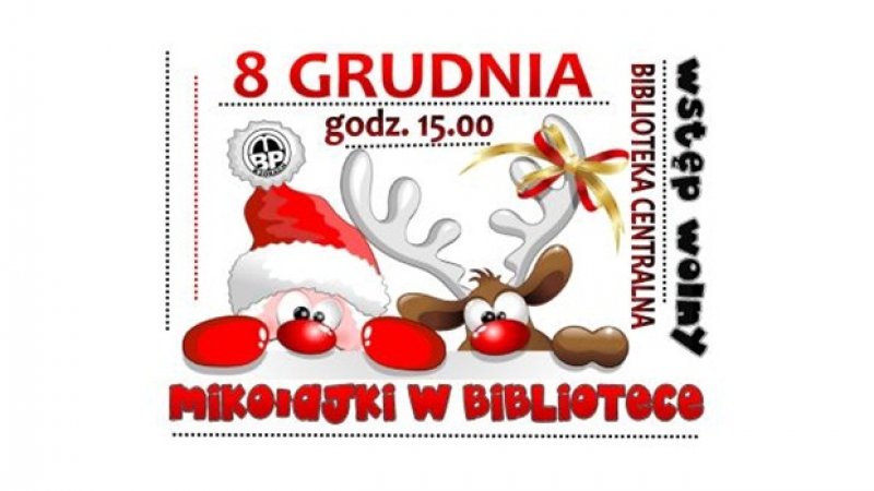 Mikołaj do żorskiej biblioteki zawita 8, a nie 6 grudnia (fot. mat. biblioteki)