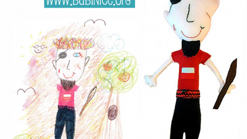 Maja Mencel odwzorowuje wiernie wszystkie detale z dziecięcych rysunków (fot. Maja Mencel)
