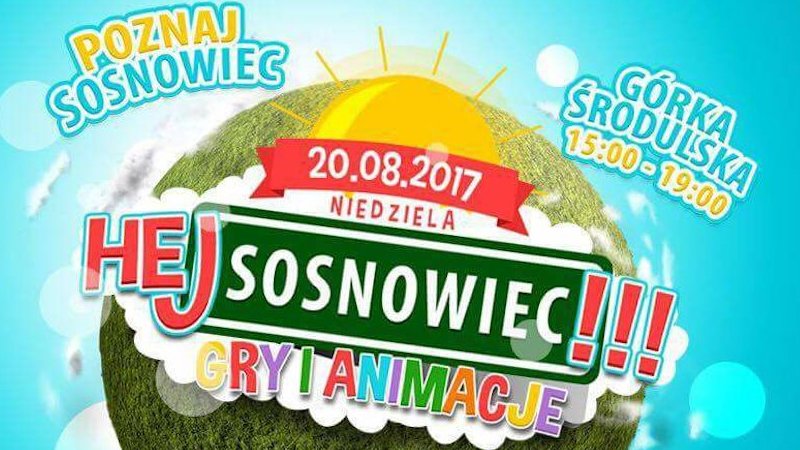 "Hej Sosnowiec!" to gry i zabawy tematyczne dla dzieci, które odbędą się 20 sierpnia (fot. mat. organizatora)