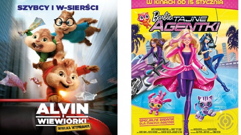 Mamy dla Was bilety na "Alvin i wiewiórki: Wielka wyprawa" oraz "Barbie: Tajne Agentki" (fot. mat. Planet Cinema)