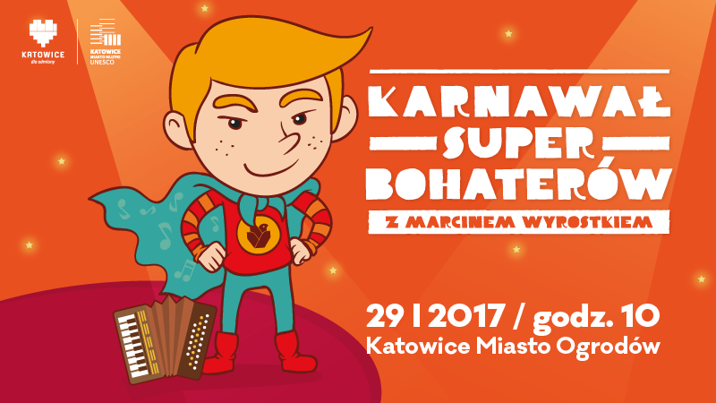 Podczas Karnawału SuperBohaterów przedstawione zostaną aranżacje muzyki z filmów dla dzieci (fot. Miasto Ogrodów Katowice)