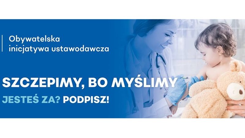 Do 16 listopada trwa zbieranie podpisów pod projektem "Szczepimy, bo myślimy" (fot. mat. organizatora)