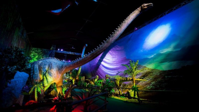 "Dinozaury na żywo" można oglądać w Śląskim Centrum Targowym do 12 czerwca (fot. mat. organizatora)