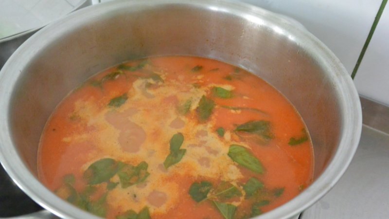 Zupa przygotowana przez dzieci na warsztatach w Cynamon Sztuka Gotowania (fot. mat. Cynamonu)