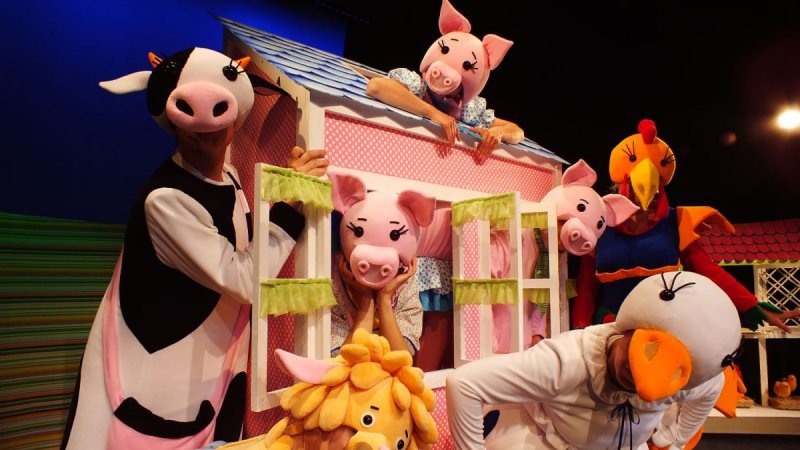 "Trzy świnki" możecie oglądać w Teatrze Dzieci Zagłębia w Będzinie (fot. mat. TDZ)