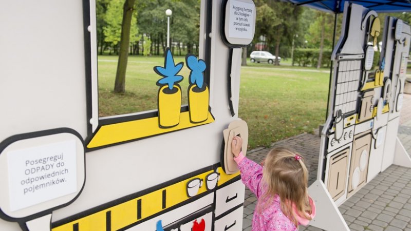 Na placu pod Żyrafą stanie też interaktywna istalacja, dzięki której dzieci dowiedzą się, jak niska emisja wpływa na zdrowie, a wytwarzane odpady - na przyrodę (fot. mat. organizatora)