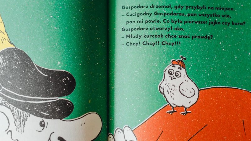 "Jajko czy kura?" to książka, w której poszukacie odpowiedzi na bardzo ciekawe pytanie (fot. Ewelina Zielińska)
