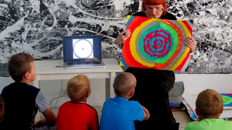 Wszystkie prace dzieci z warsztatów są wystawiane w Galerii Ściana Sztuki Dziecka w Centrum Kultury im. K. Bochenek (fot. mat. organizatora)