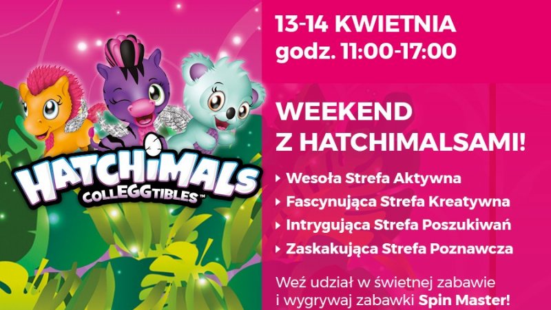 Zabawa z Hatchimalsami będzie odbywać się w kilku strefach atrakcji (fot. mat. organizatora)