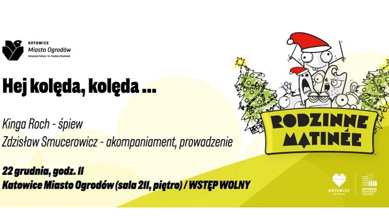 Świąteczne Rodzinne Matinée odbędzie się 22 grudnia w Katowicach (fot. mat. organizatora)