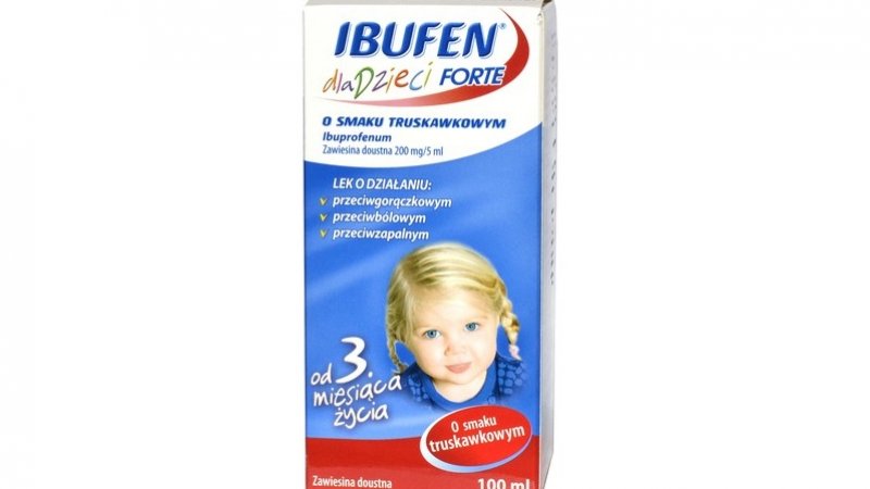 Ibufen dla dzieci FORTE to popularny lek przeciwzapalny i przeciwgorączkowy (fot. mat. prasowe)