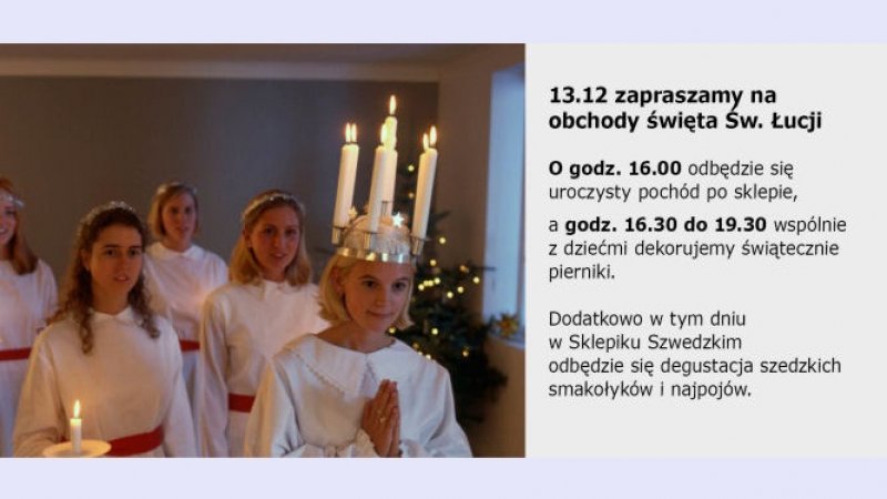 13 grudnia w IKEA z okazji Dnia św. Łucji przejdzie orszak dziewczyn ze świecami i wiankami na głowach (fot. materiały IKEA)