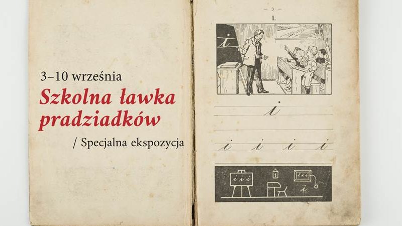 "Szkolna ławka pradziadków" to specjalna ekspozycja związana z rozpoczęciem roku szkolnego (fot. mat. Muzeum Górnośląskie)