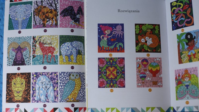 "Tajemnicze kolorowanki" to seria czterech kolorowanek od wydawnictwa WIlga (fot. Ewelina Zielińska)