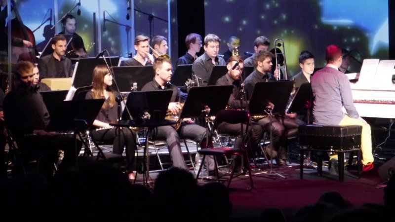 Muzyczną edukacją zajął się Big Band Instytutu jazzu katowickiej Akademii Muzycznej (fot. dok)