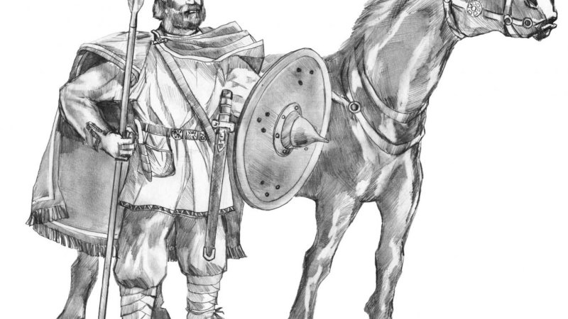 Archeodzieciaki w gliwickim muzeum poznają obyczaje rycerzy (na rys. wojownik z Pławniowic, arch. MG)