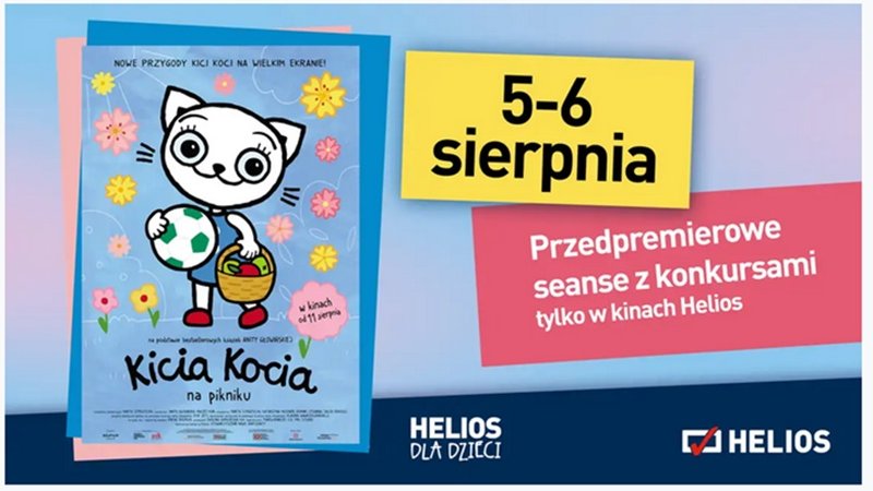 W kinie Helios zobaczymy film "Kicia Kocia na pikniku" (fot. mat. kina)
