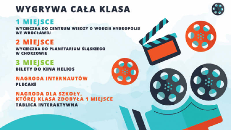 Klasy z Dąbrowy Górniczej mogą wziąć udział z konkursie filmowym organizowanym przez dąbrowskie wodociągi (fot. mat. organizatora)
