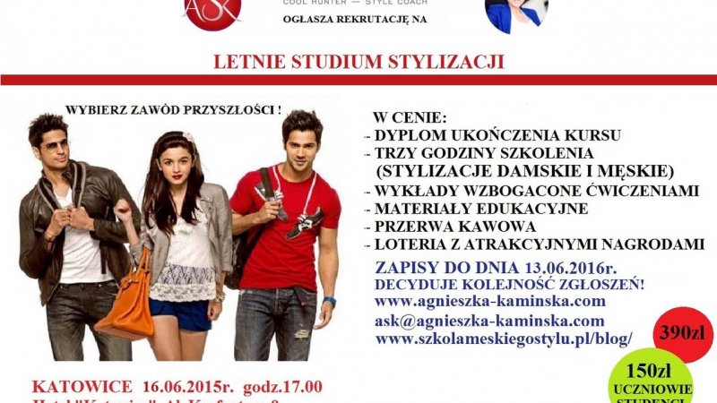 Letnie Studium Stylizacji odbędzie się w Katowicach 16 czerwca (fot. mat. organizatora)