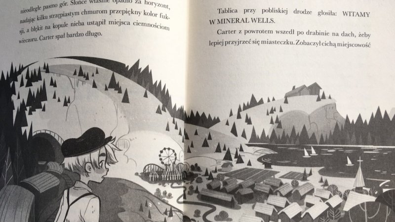 Ilustracje w książce pt. "Magicy" przypominają amerykańskie animacje (fot. Ewelina Zielińska/SilesiaDzieci.pl)