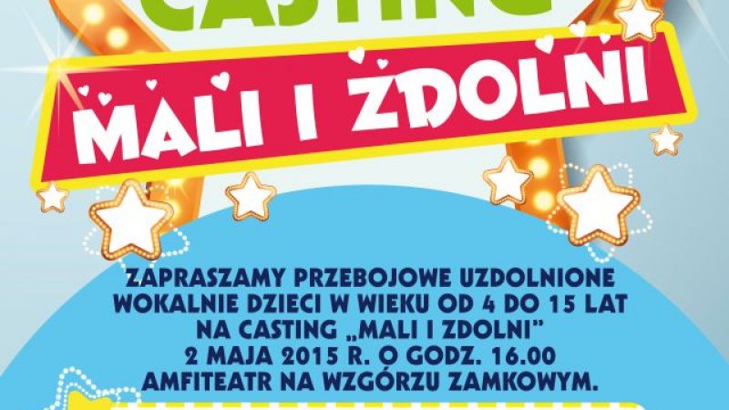 W sobotę 2 maja odbędzie się casting do konkursu "Mali i zdolni" (fot. mat. organizatora)