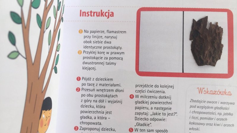 Dokładne i klarowne opisy ułatwiają przeprowadzenie ćwiczeń (fot. Ewelina Zielińska/SilesiaDzieci.pl)