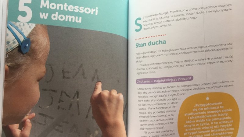 Liczne przykłady pozwolą wprowadzić Montessori w domowym zaciszu (fot. SilesiaDzieci.pl)