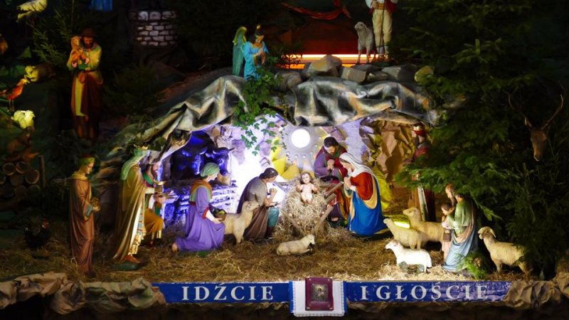 Największa w Europie szopka bożonarodzeniowa znajduje się w katowickich Panewnikach (fot. archiwum zdjęć na Fb bazyliki)