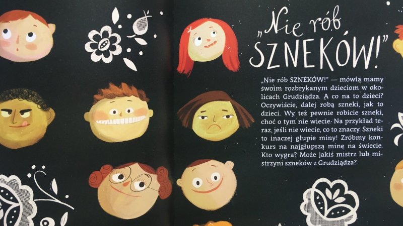 Ilustracjom Joanny Rusinek nie brakuje humoru (fot. mat. Ewelina Zielińska/SilesiaDzieci.pl)