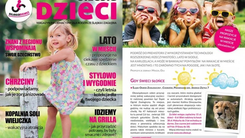 W drugim numerze kwartalnika "Silesia Dzieci" przeczytacie m.in. o tym jak ciekawie spędzać lato w mieście (fot. materiały Silesii Dzieci)