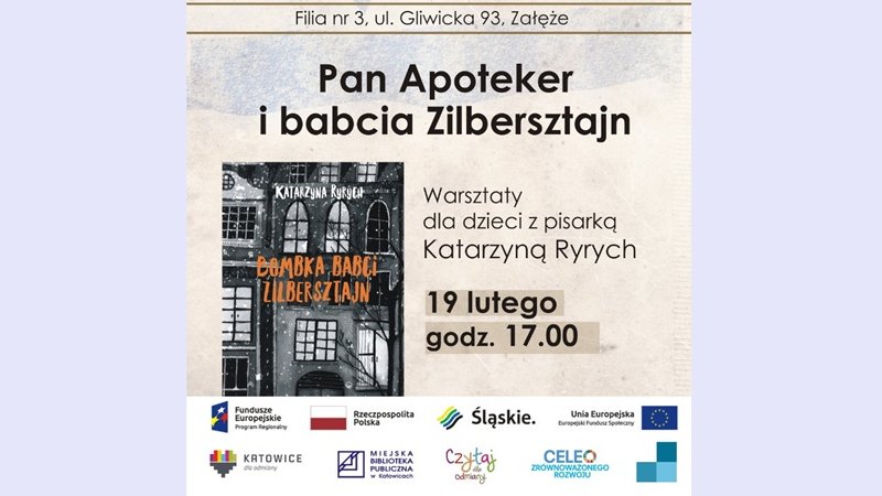 Spotkanie autorskie i warszataty dla dzieci odbędą się 19 lutego w MBP w Katowicach-Załężu (fot. mat. organizatora)
