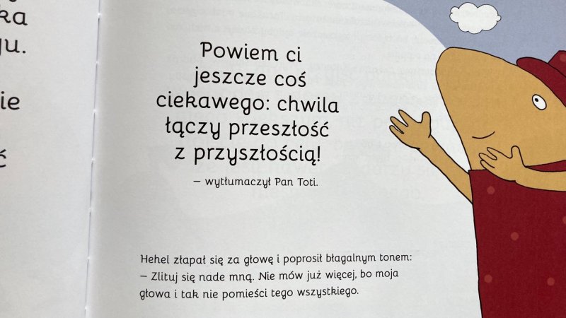 Na końcu książki znajdziemy ciekawostki o czasie (fot. Ewelina Zielińska/SilesiaDzieci.pl)