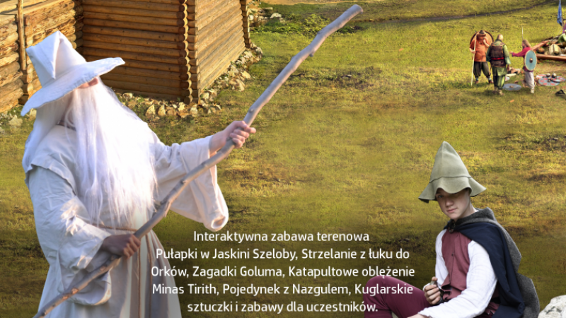 "Podróż z Gandalfem" to interaktywna zabawa plenerowa osadzona w realiach Śródziemia (fot. mat. organizatora)