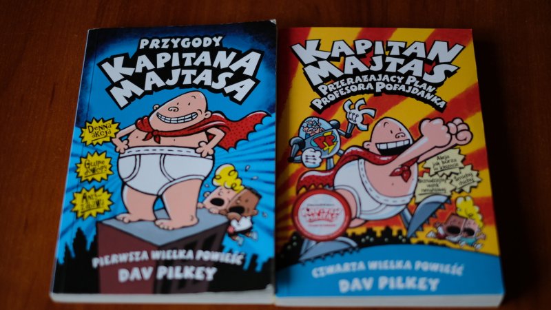 Cykl książek o Kapitanie Majtasie to spora dawka humoru dla wszystkich (fot. Ewelina Zielińska/SilesiaDzieci.pl)