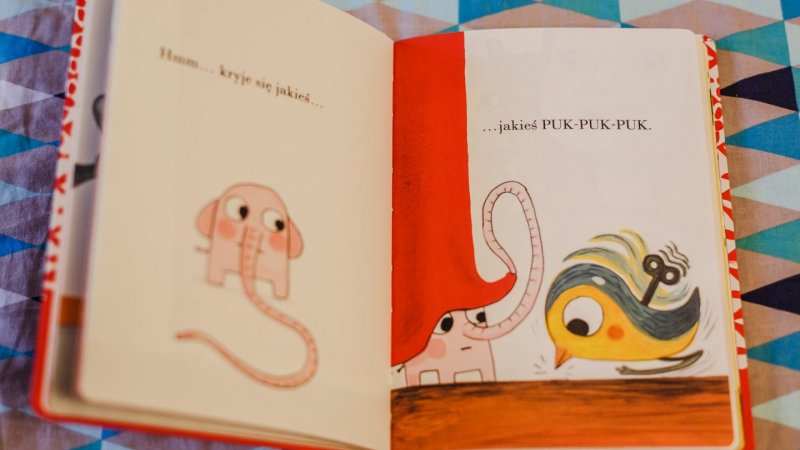 "Pomelo podróżuje" to niezwykłe przygody małego słonia od wydawnictwa Zakamarki (fot. Ewelina Zielińska)