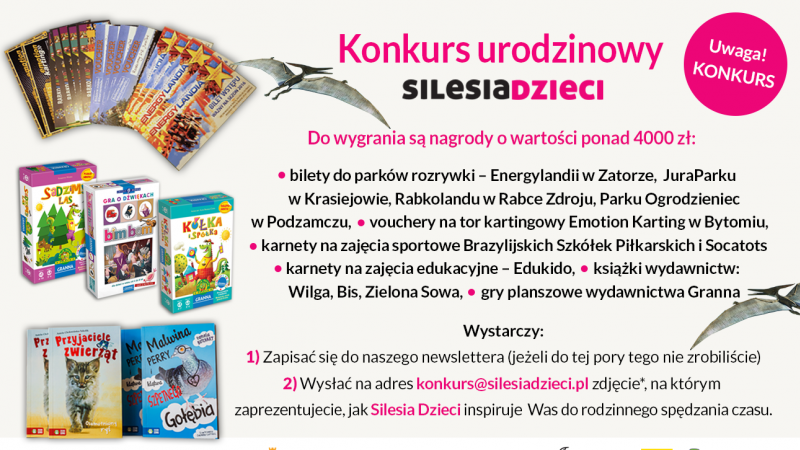 Świętujcie z nami nasze 3. urodziny biorąc udział w konkursie (fot. mat. Silesia Dzieci)