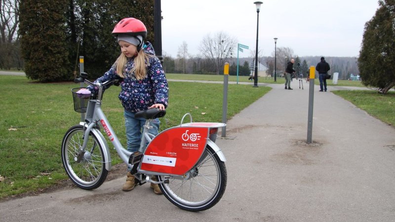 W Chorzowie możemy wypożyczyć 40 rowerków dziecięcych (fot. mat. UM Chorzów)