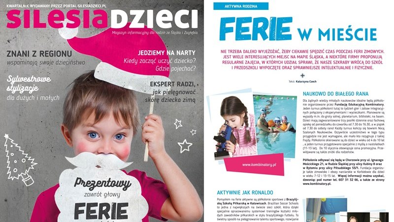 Najnowszy numer magazynu dla rodziców z województwa śląskiego "Silesia Dzieci" jest już dostępny (fot. mat. redakcji "Silesia Dzieci")