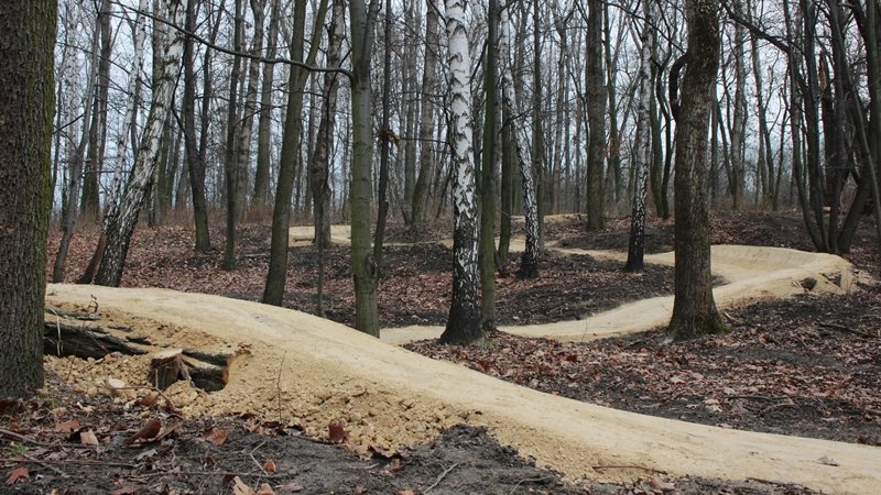 Nowa trasa rowerowa powstała w Parku Strzelnica w Rudzie Śląskiej-Bielszowicach (fot. mat. organizatora)