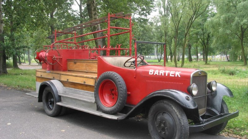 Wóz strażacki (fot. zbiory Muzeum Pożarnictwa)